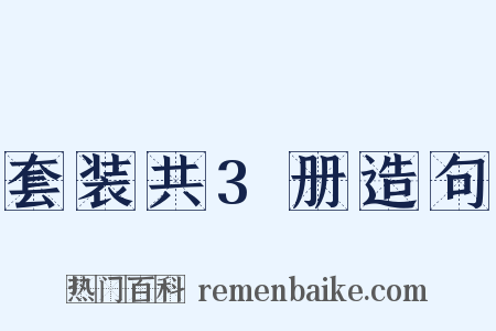 套装共3册造句是什么意思的图片